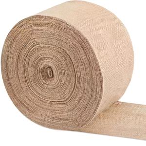 TEMU 5m 길이 6/8cm 폭 천연 황마 리본 - 헤시안 레이스 선물 포장 크리스마스 빈티지 웨딩 테이블보, 베이지 벌랩 롤 - 브라운 DIY 공예, 크리스마스 식탁보 & 의자 커버, 결혼식 장식, 러스틱 황마 직조. 고품질 소재로 홈 데코 및 파티 용품에 완벽한 선물 포장, 결혼식, 파티 장식용