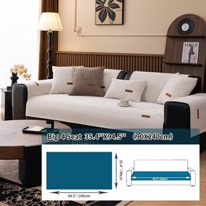 TEMU 사계절에 적합한 범용 소파 커버. 단색의 우아한 디자인, 미끄럼 방지 기능, 부드러운 원단, 반려동물 친화적입니다. 1인용, 2인용, 3인용, 4인용 소파에 적합합니다. 거실을 위한 현대적인 가구 보호 커버
