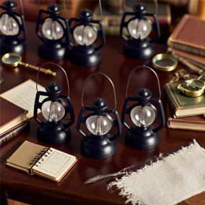 TEMU 미니어처 레트로 등유램프 5개 세트 - 빈티지 리얼리스틱 플레임리스 플라스틱 램프쉐이드, 인형집 컬렉션, 디오라마, 모델룸 & 장식용 (DIY 미니 소품)