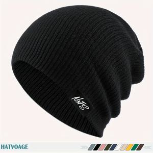 TEMU 1개 고급스러운 로고 캡, 여성용 루즈하고 편안한 해골 비니, 다양한 색상으로 제공, 커플용 남녀공용. 패셔너블하고 심플한 스포츠 캡, 시원한 스트리트 스케이트보드 모자 (가을, 겨울용). 남녀 공용 따뜻한 모자