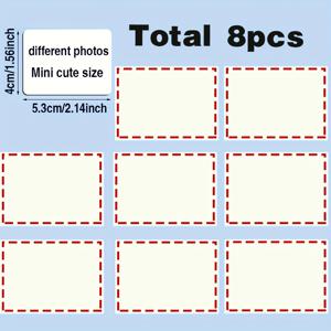 TEMU 8개 맞춤형 자석 냉장고 스티커 - 개인화된 사진, 로고, 텍스트 및 이미지 디자인 - 가족, 어머니, 아내를 위한 고품질 플라스틱 냉장고 자석 - 독특한 선물 아이디어, 귀여운 냉장고 자석, 크리스마스에 가장 적합, 냉장고/냉장고 자석, 냉장고 자석