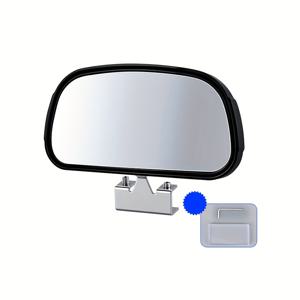 TEMU 오른쪽 차량 블라인드 스팟 미러 - 360° 회전 가능한 광각 후방 거울, 타원형, 트럭용, 대부분의 차량과 호환 가능 (설치 포함)