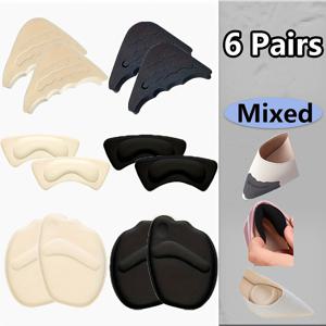 TEMU 6켤레 하이힐 편안함 프로 키트 - 조절 가능한 앞발 쿠션 & 뒤꿈치 그립 | 미끄럼 방지 메모리 폼 삽입물 (신발 사이즈 & 물집 방지)