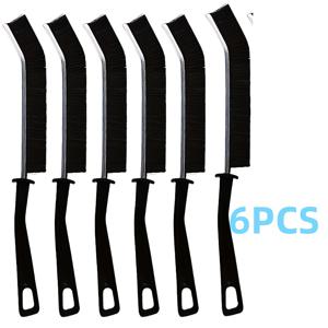 TEMU 6pcs 다용도 갭 브러시, 좁은 틈새 청소 브러시, 욕실 갭 브러시, 강모 갭 청소 브러시, 가정용 식당 및 주방 바닥 타일, 창문 홈 청소에 적합한 청소 용품