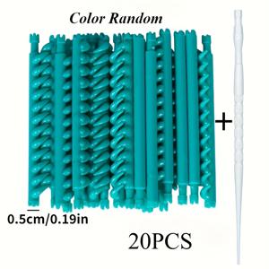 TEMU 20/30개 루트 컬 완드 세트 (클립 포함) - 멀티 사이즈 2.3/3.3/4/5mm 살롱 볼류마이징 컬링 로드, 앞머리 리프팅 및 텍스처 스타일링용 (가정 또는 전문가용)