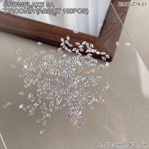 TEMU 100개 럭셔리 반짝이는 오로라 눈꽃 라인스톤 - 반짝이는 DIY 네일 아트용, 겨울 테마 네일 장식용 보석, 파티용, 무취 & 라이트 베이지, 라인스톤 참 (유해 화학물질 없음)|네일아트