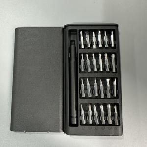 TEMU 25-In-1 정밀 드라이버 세트 - 전자 제품 수리용 플랫 및 십자 드라이버, 휴대폰, 시계, 안경 및 컴퓨터용 미니 멀티 헤드 세트, 인체공학적 그립이 있는 컴팩트한 유지 보수 정리함, 가정 수리에 적합한 내구성 있는 금속 구조