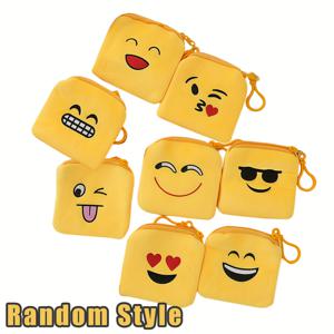 TEMU 8가지 랜덤 패턴 코인 파우치 키체인 세트, 창의적인 지퍼형 코인 파우치, 부드러운 플러시 코인 백, 파티 선물, 상품, 할로윈 & 크리스마스 캔디 백, 휴일 선물, 선물 아이디어, 캔디 파우치, 창의적인 디자인, 축제용