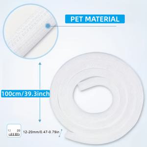 TEMU 3.28ft 긴 브레이드 케이블 콘duit, 와이어 보호 슬리브 - USB, 전원, 오디오/비디오 케이블용 분리 튜브 - 데스크탑 PC, TV, 컴퓨터 케이블 보관, 애완동물 씹기 방지, 케이블 보호, 분리 튜브 디자인, 내구성 있는 케이블 슬리브, 브레이드 케이블 슬리브