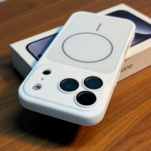 TEMU 휴대폰 케이스 - 새로운 즉석 17 Pro Max 시리즈 마그네틱 무선 충전 휴대폰 케이스, iPhone 모델 11부터 17 Pro Max 호환 설계, 카메라 렌즈 보호를 위한 대형 창문 및 충격 방지 소프트 디자인 특징.|맥세이프|아이폰케이스