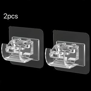 TEMU 2개 세트 무드릴 스프링식 확장 커튼봉 - ABS 프레임, 벽걸이 창문봉, 샤워실, 침실, 옷장문용 - 간편 설치, 튼튼한 리트랙터블 창문봉, 후크