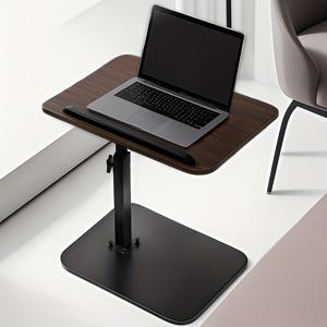 TEMU 회전식 노트북 데스크 - 블랙/완달 색상, 지지대 및 각도 조절 디자인, 소파 회전형 노트북 스탠드, 휴대용 침대 트레이 테이블, 여행용 접이식 노트북