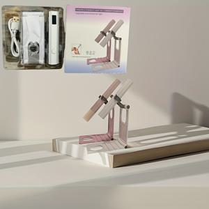 TEMU 디스플레이 단어 램프 + 스탠드 --- 디스플레이가 있는 휴대용 네일 램프, 충전식 단어 램프 스탠드, 360도 회전 다기능 스탠드 (네일 팁용), 휴대용 휴식 램프, 여행에 편리, 가족을 위한 고품질 선물 제공.|네일팁