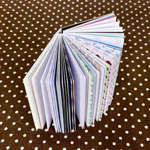 TEMU 120장 폴카 도트 & 그리드 패턴 메모 패드 - 리필 가능한 빈 스티키 노트, 저널링, 플래너, 불렛 저널, 스크랩북용 - 종이 찢어지는 시트