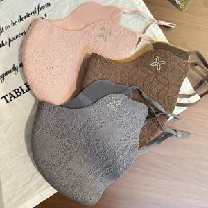 TEMU 3개입 가을/겨울 우아한 기질 레이스 두꺼운 따뜻한 마스크 | 고글 보호, 방풍 및 내마모성, 플러시 입체 디자인, 여성용 따뜻한 마스크|마스크