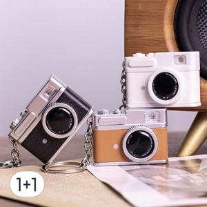 TEMU 1+1 레트로 카메라 열쇠고리 키링 소리나는 미니어처 피규어