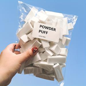 TEMU 60개 라텍스 프리 폴리우레탄 메이크업 스펀지, 파운데이션, 블러쉬, 아이섀도용 - 정사각형 디자인으로 정확한 가장자리 컨트롤, 재사용 가능한 화장품 애플리케이터, 피부에 부드럽고 세부 메이크업 적용에 이상적, 부드러운 피부 관리 | 웨지 모양 스펀지 | 매끄러운 질감 스펀지