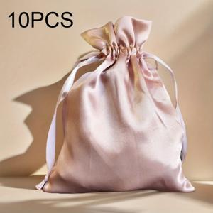 TEMU 주얼리용 모조 새틴 드로스트링 가방 10개 세트, 결혼식, 축제 및 파티에 완벽.