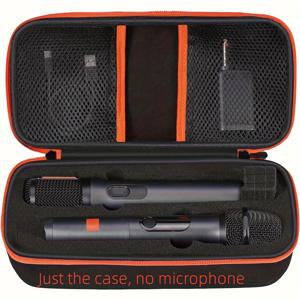 TEMU J-B-L 무선 듀얼 마이크용 휴대용 케이스 (폼 삽입 포함). 노래방 리시버를 위한 이상적인 여행 가방.