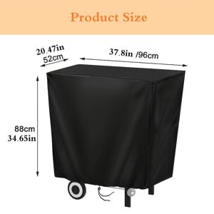 TEMU 1개 캡티바 디자인용 내구성 강한 가스 그릴 커버, 야외 사용에 적합한 헤비듀티 그릴 커버