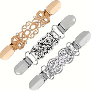 TEMU 3개 세트 패션 레트로 스웨터 클립, 3가지 스타일 카디건 칼라 클립 레트로 스카프 버클 샤울 버클 허리 조임 셔츠 벨트 여성용 케이프 드레스 클립