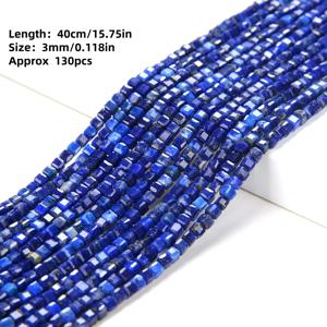 TEMU 2mm 3mm 천연 청금석 각진 큐브 비즈 | DIY 주얼리 만들기용 루즈 스페이서 비즈, 핸드메이드 팔찌 목걸이 반지 액세서리 | 9월 탄생석, 스타일, 가을 겨울 선물 추천