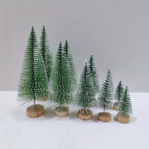TEMU 10개 미니 인공 크리스마스 트리 - 눈 덮인 가지와 흰색 받침대, 접이식 테이블탑 장식, 비조명 미니 소나무 / 크리스마스, 할로윈, 추수감사절 센터피스 (전원 불필요, 미니어처)