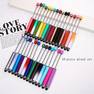 TEMU 10개 혼합 터치스크린 비즈 펜 세트, 학교 사무용품, 선생님 선물, 발렌타인데이 선물