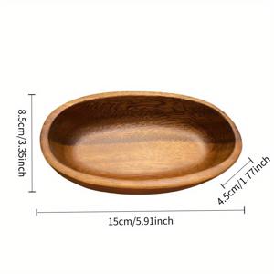TEMU 원목 빈티지 타원형 수납 상자 - 내추럴 브라운 내구성 보석 트레이 정리함, 다용도 홈 데코 & 선물용, 매끄러운 표면, 화장대, 커피 테이블에 적합 (비식품 접촉), 보석 상자