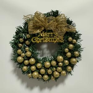 TEMU 30cm/11.81인치 고급스러운 골드 크리스마스 화환 1개. 반짝이는 두꺼운 안티-프래그릴 갈랜드 장식으로 문, 벽, 벽난로 장식대, 휴일 모임에 적합 – 축제 파티 장식.