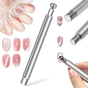 TEMU 1/3개 3-in-1 캣아이 매그네틱 네일 매그넷 - 젤 폴리쉬 매그네틱 비즈, 매력 기술 적용, DIY 네일, 전문 네일 스튜디오 & 살롱용, 젤 폴리쉬 제거 및 적용 호환 (접착제/브러쉬 불필요)