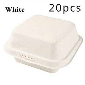 TEMU 케이크 포장, 식사 보관, 음식 준비, 점심, 과일 샐러드, 햄버거 포장용 벤토 박스 20개 세트