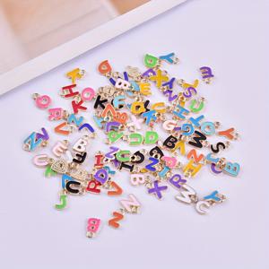 TEMU 100개 알파벳 문자 참 - 26가지 컬러풀 메탈릭 합금 DIY 주얼리 만들기 용품, 귀걸이, 목걸이, 팔찌용 A-Z 대소문자 & 생생한 색상, 공예 재료, 유쾌한 디자인, 고품질 제작