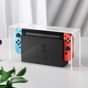 TEMU Switch 게임 콘솔용 보호 쉘, 크리스마스 디자인, 먼지 방지 커버 특징. 이 아크릴 슬리브는 Switch OLED 모델과 호환되며, 투명성과 먼지 및 물로부터의 보호를 제공합니다.