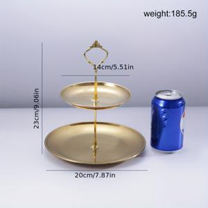 TEMU 안정적인 금속 폴이 있는 스테인리스 스틸 레이어 컵케이크 스탠드, 광택 마감, 식기세척기 사용 가능, 녹 방지 디저트 랙 (가정 및 상업용), 생일, 결혼식, 베이비 샤워, 케이터링, 크리스마스, 할로윈, 부활절을 위한 공간 절약형 음식 디스플레이