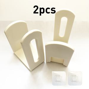 TEMU 2개 세트 간편 설치 다목적 수납 선반 (냄비걸이 포함) - 무드릴 벽걸이 라우터 홀더 & 스탠드 - 주방, 욕실, 침실용 정리대 - 도마, 팬, 컵, 대야, 주방용품, 솔, 옷 수납 - 스타일리시하고 내구성 있는 공간절약형 플로팅 선반