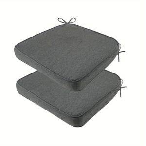 TEMU 100% 폴리에스터 소재, 폴리우레탄 폼 충전재로 제작된 야외 의자 쿠션 2개 세트. 세탁기 사용 가능한 지퍼 커버가 특징이며, 크기는 19.5 x 19인치입니다. 사계절 사용 가능하며, 정원 파티오 가구와 다양한 용도로 사용할 수 있습니다.