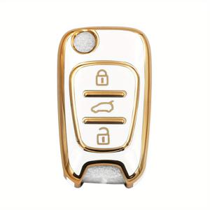 TEMU 현대 I20 I30 IX35 I35 악센트 솔라리스 엘란트라 산타페용 TPU 자동차 열쇠 케이스 커버, 기아 K2 K5 소울 소렌토 세라토 리오 피칸토 - 3버튼 무선 엔트리 리모컨 프로텍터 쉘 액세서리