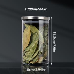 TEMU 다양한 사양의 스테인리스 스틸 뚜껑 유리 항아리 고흥도 보로실리케이트 투명 보관용기 시리얼 및 건과일 밀봉용기 왁스로 채울 수 있는 아로마테라피 캔들용기 보석 보관용 병 화장품 분사용 병|실링왁스