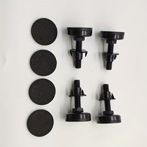 TEMU 8pcs/4sets 헤비 듀티 메탈 가구 다리, 수평 도구가 포함된 조절 가능한 산업 하드웨어 발, 테이블, 의자, 소파, 캐비닛용, 전원 공급이 필요하지 않음, 가구 수리 및 장식 액세서리