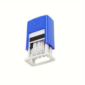 TEMU 혁신적인 조절 가능한 숫자 날짜 스탬프, 지속 가능하고 휴대용 자동 날짜 도장 기능과 고무 잉크 흐름 특징 - 내구성 있는 PP 소재로 제작된 일상 사무실 사용