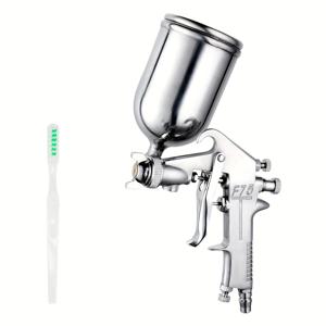 TEMU 1개 400ml/13.53oz 스프레이 건, F-75 프로페셔널 에어브러시 스프레이어 1.5mm 노즐 및 페인트 컵 포함, 자동차, 가구 및 산업용 도장을 위한 합금 분무기 도구
