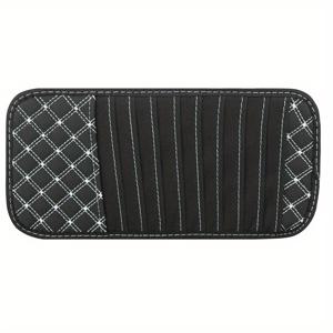 TEMU 1pc PU 가죽 CD 보관 백, 10-CD 카드 포켓 오가나이저, 선 루버 디자인, 자동차 인테리어 액세서리, 차량 사용에 대한 범용 적합