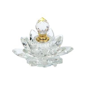 TEMU 크리에이티브 향수 분리형 병 - 연꽃 유리병, 유리 장식용 테이블탑 데코