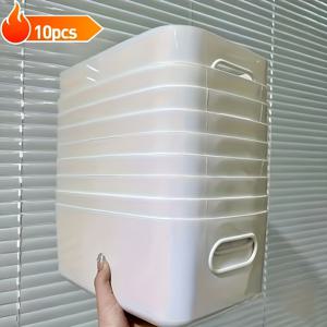 TEMU 10개/5개 다용도 보관함 세트 - 냉장고 정리함, 주방, 욕실, 기숙사 필수품 - 내구성 강한 BPA 프리 플라스틱 보관함, 화장품, 간식 등 다양한 용도; 할로윈 캔디, 코스튬 액세서리, 크리스마스 선물 보관에 이상적 - 다용도 사용