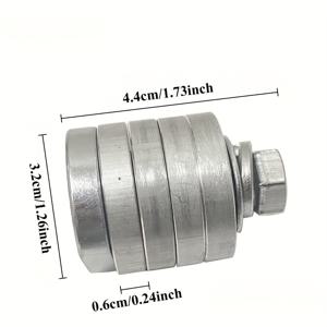 TEMU 1개 강철 밀링 머신 변환 헤드, 4-1/2 샹크에서 1/2 샹크 어댑터, 핸드헬드 그라인더 및 앵글 그라인더용, 금속 구조, 전기 불필요, 밀링 도구 어댑터 | 견고한 디자인 | 내구성 있는 금속 구조