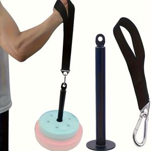 TEMU 팔싸움 훈련 스트랩 | 멀티컬러 웨빙 및 금속 훅 | 내구성 강한 철제 구조 | 다용도 케이블 머신 및 프리 웨이트 리프팅용 | 안전한 이중 삼각 버클 | 피트니스 애호가와 체육관을 위한 이상적인 스트랩