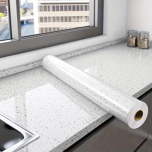 TEMU 1롤, 주방 오일 방지 스티커, 두꺼운 접착식 벽 데칼, 스토브 및 카운터탑용, 쉽게 떼어내는 리모델링 벽지