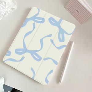 TEMU 아이패드 보호 케이스 블루 보우 아이패드 9 보호 케이스 2021 측면 스티커와 스탠드 태블릿 케이스 아이패드 9 세대 10.2 인치 만화 에어5와 펜 슬롯 12.9 애플 2020 투명 케이스 방수 프로11/Air4Th/Air5Th10.9인치/7/8/9Th 아이패드 에어6 2024/5Th/6Th/Air1/2/7/8/9Th