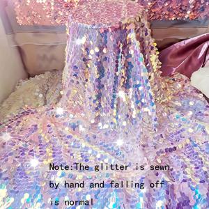 TEMU 스퀘어 테이블보 웨딩 장식, 인어 테마 파티 테이블 장식 (결혼식 및 생일용), 봄/여름 인어 파티 용품